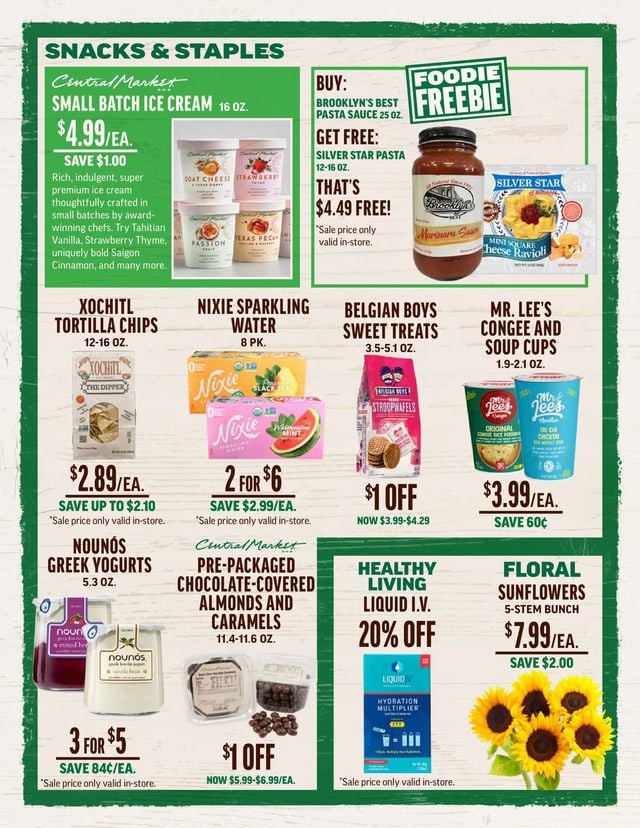 Central Market Ad from 09/01/2021