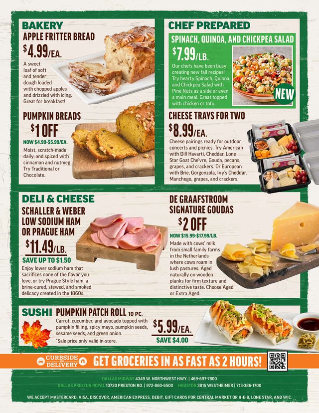 Central Market Ad from 09/29/2021