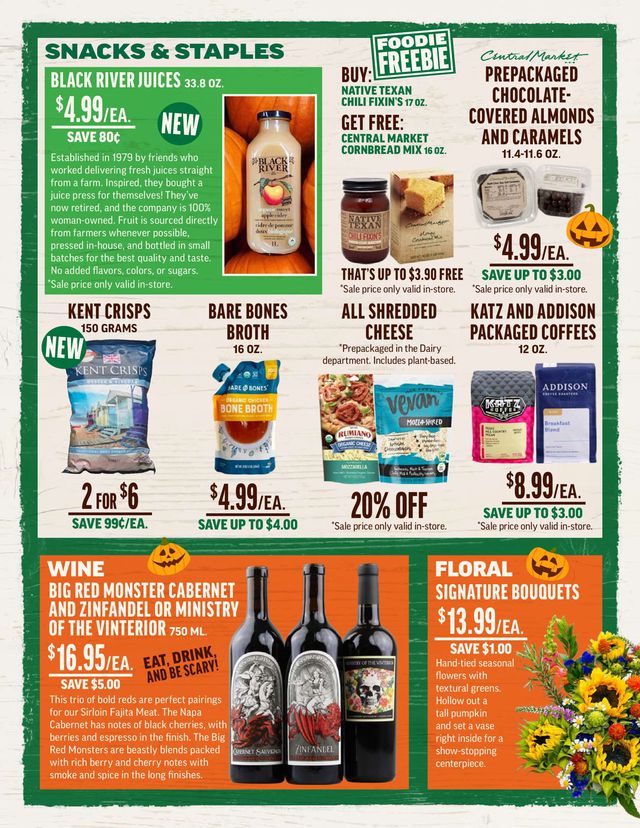 Central Market Ad from 10/27/2021