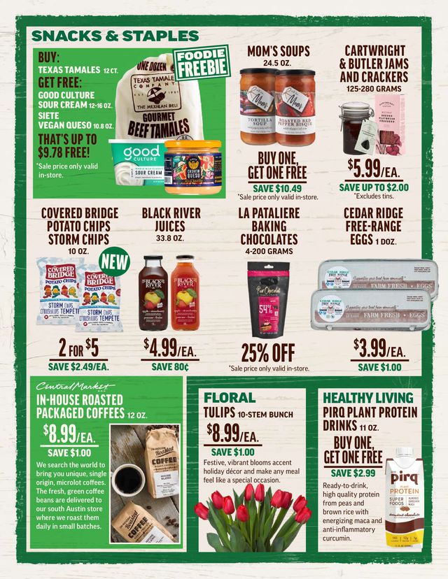 Central Market Ad from 12/01/2021