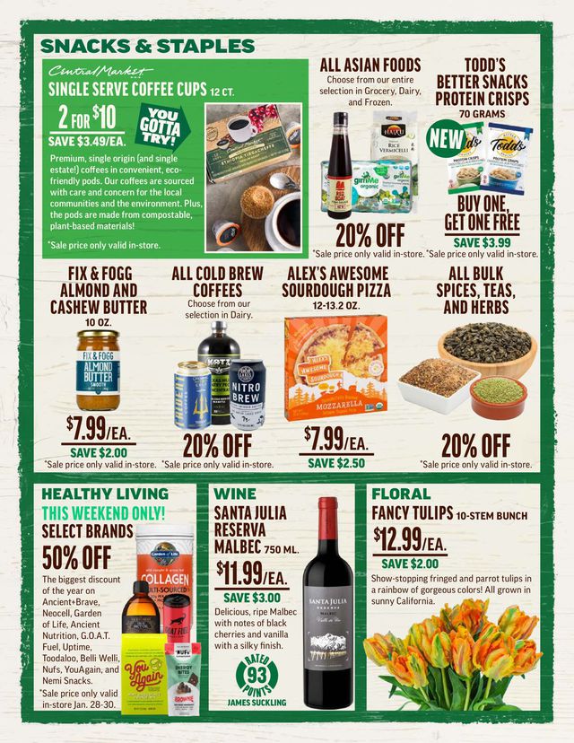 Central Market Ad from 01/26/2022