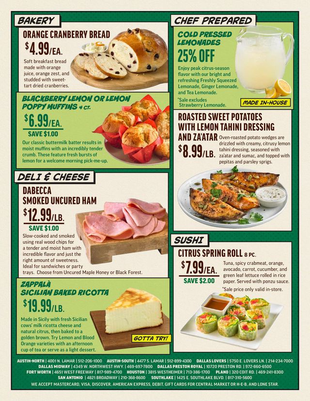 Central Market Ad from 01/11/2023