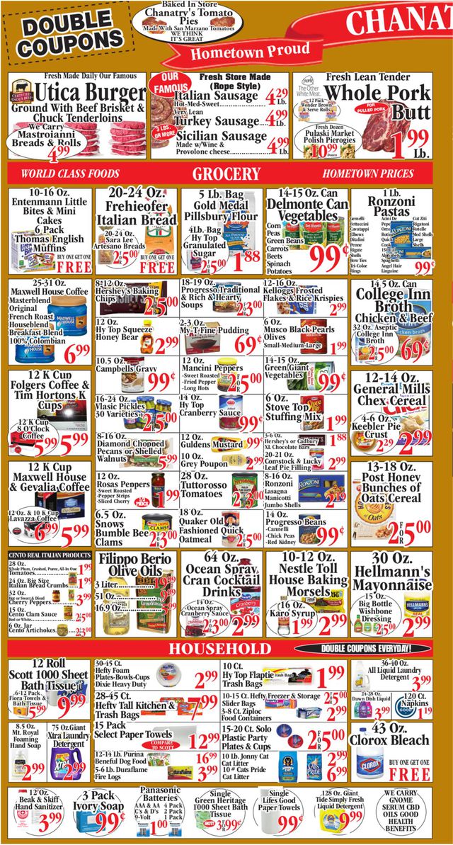 Chanatry's Hometown Market Ad from 11/15/2020