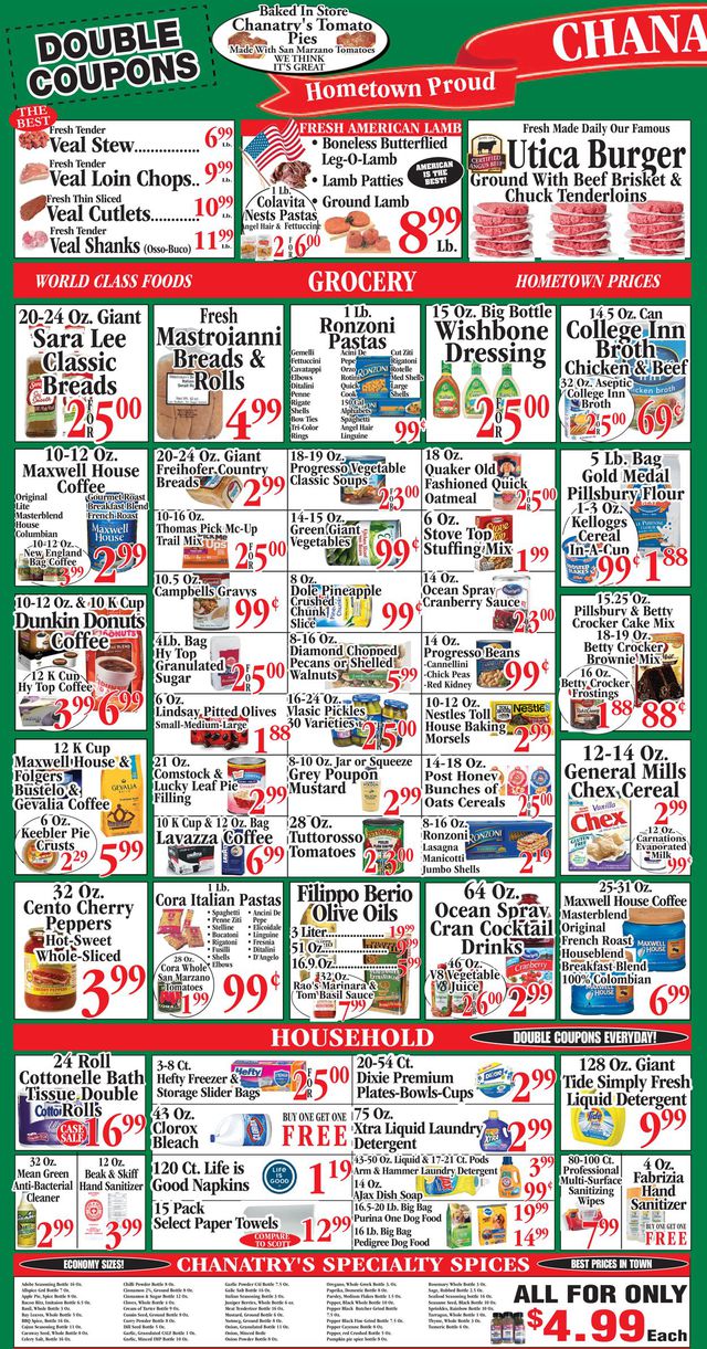 Chanatry's Hometown Market Ad from 11/29/2020