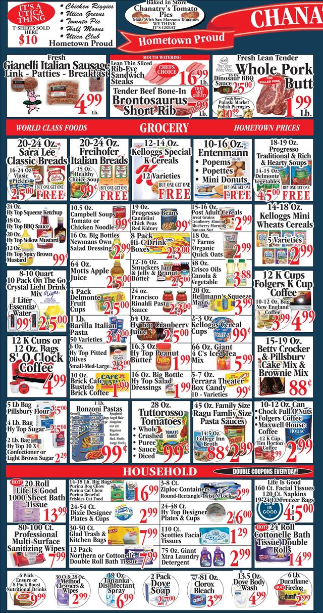 Chanatry's Hometown Market Ad from 01/03/2021