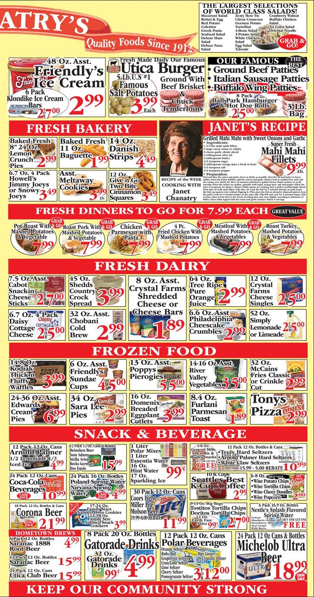 Chanatry's Hometown Market Ad from 07/11/2021