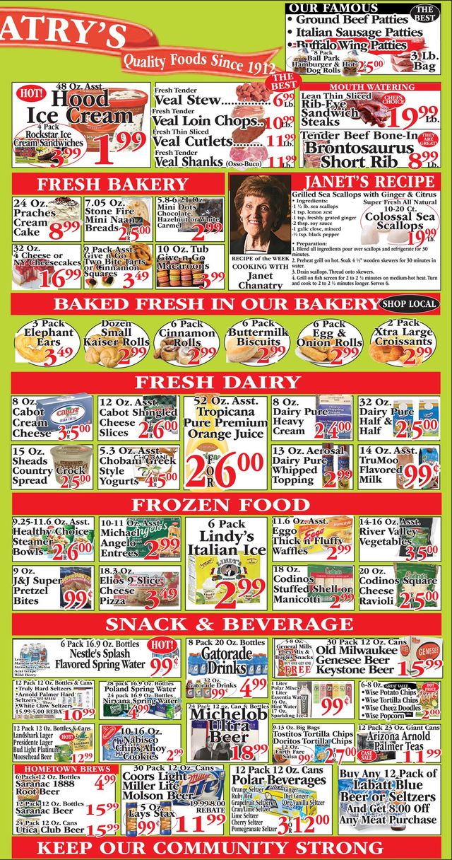 Chanatry's Hometown Market Ad from 07/25/2021