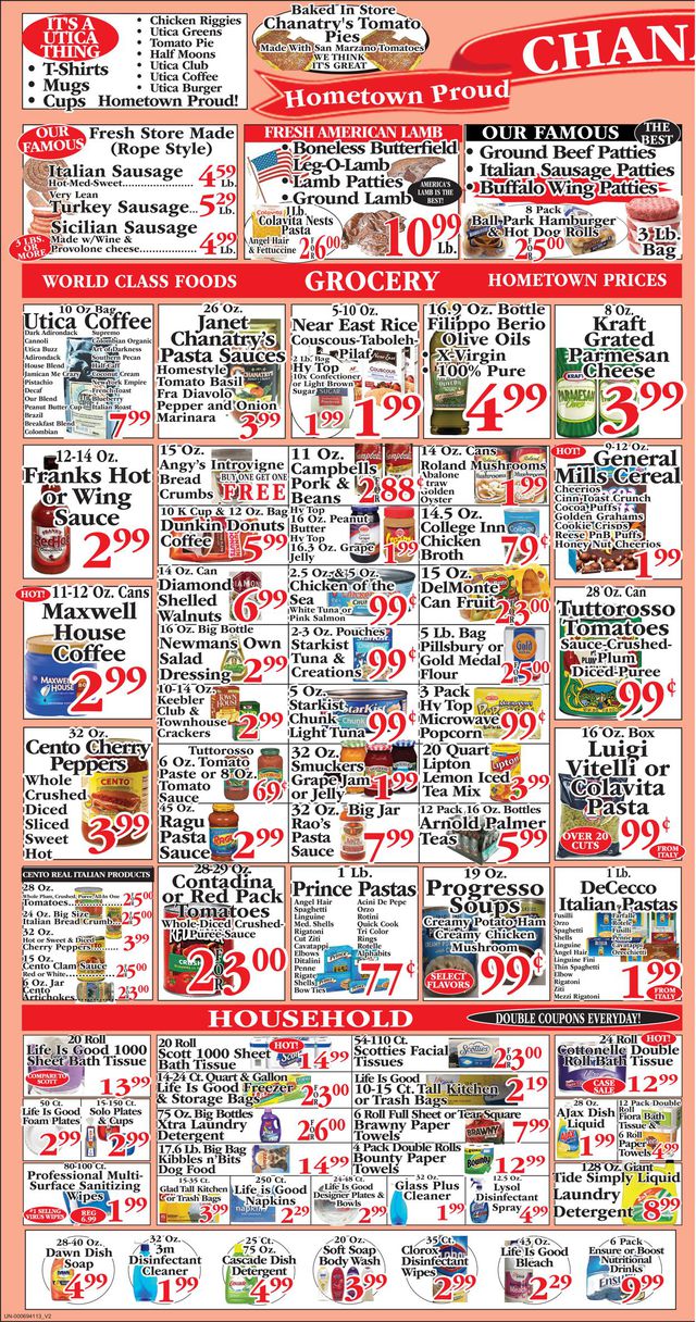 Chanatry's Hometown Market Ad from 09/12/2021