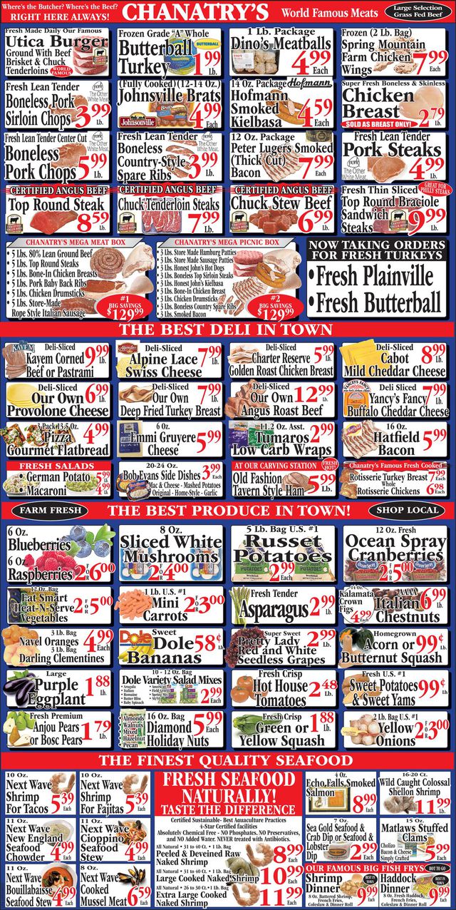 Chanatry's Hometown Market Ad from 11/07/2021
