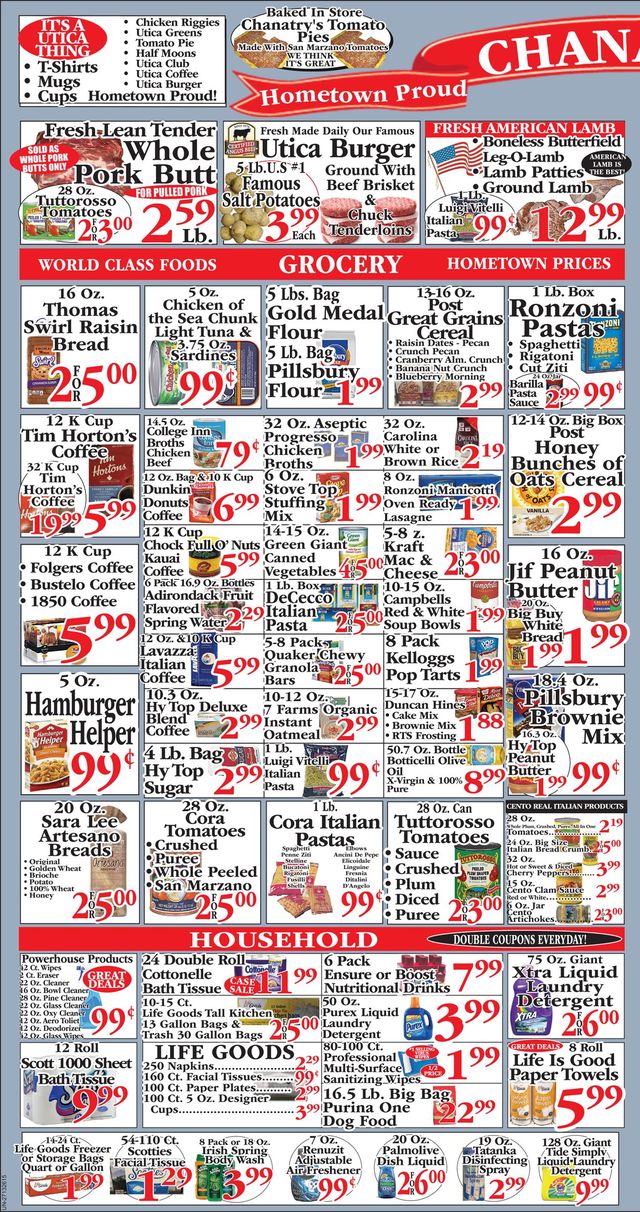 Chanatry's Hometown Market Ad from 02/20/2022