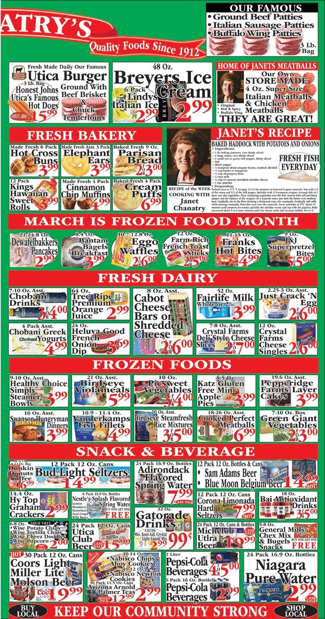 Chanatry's Hometown Market Ad from 03/06/2022