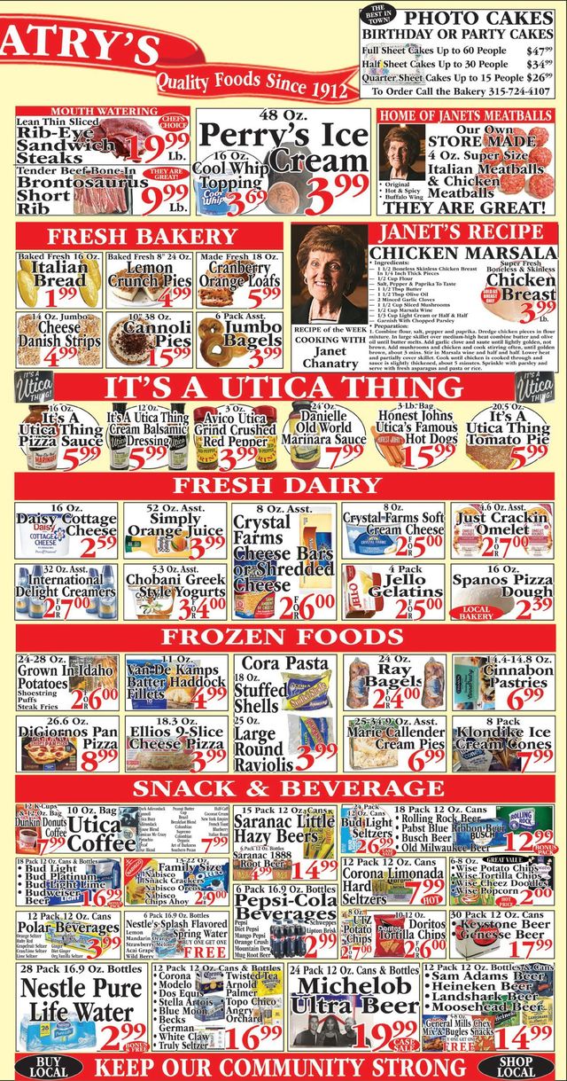 Chanatry's Hometown Market Ad from 03/27/2022