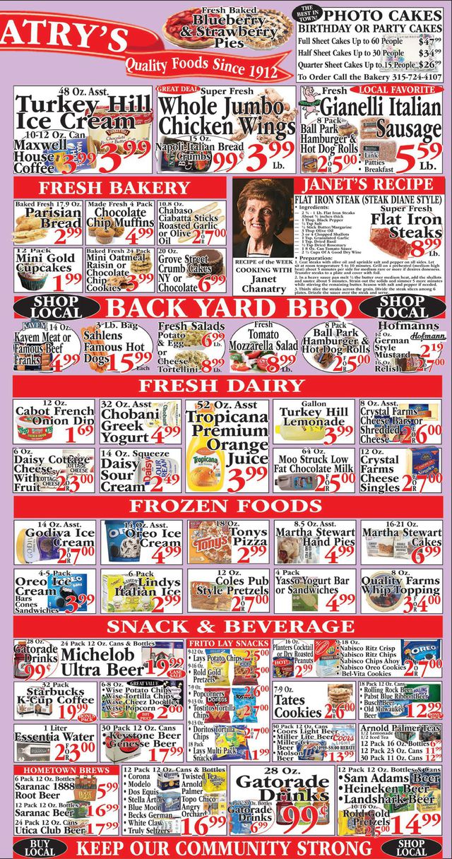 Chanatry's Hometown Market Ad from 07/17/2022