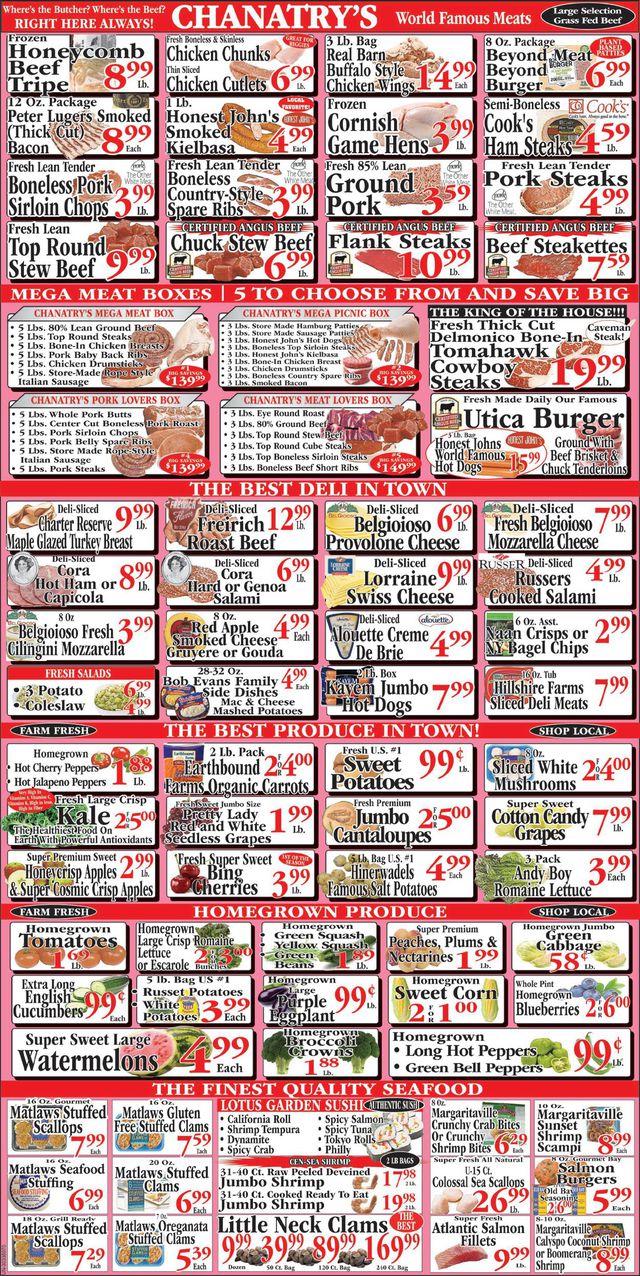 Chanatry's Hometown Market Ad from 08/21/2022