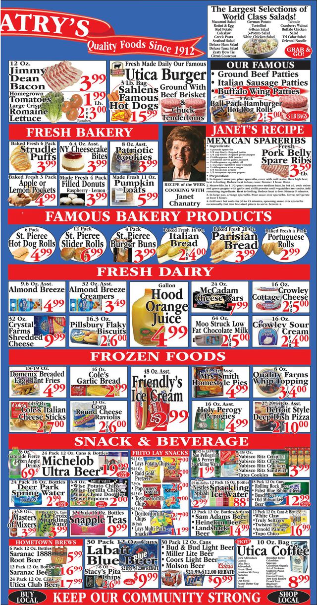 Chanatry's Hometown Market Ad from 09/04/2022