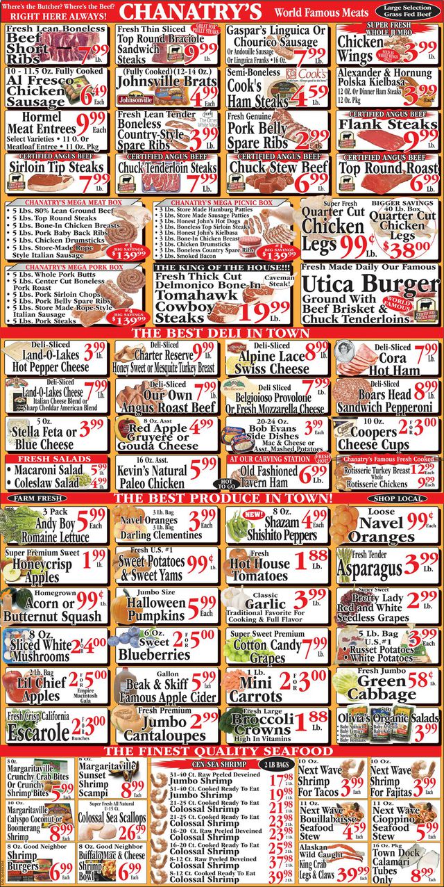 Chanatry's Hometown Market Ad from 10/16/2022