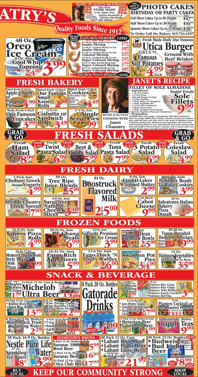 Chanatry's Hometown Market Ad from 10/23/2022