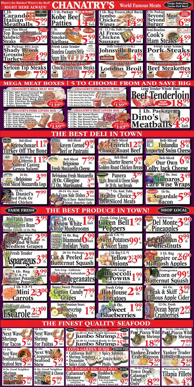 Chanatry's Hometown Market Ad from 11/06/2022