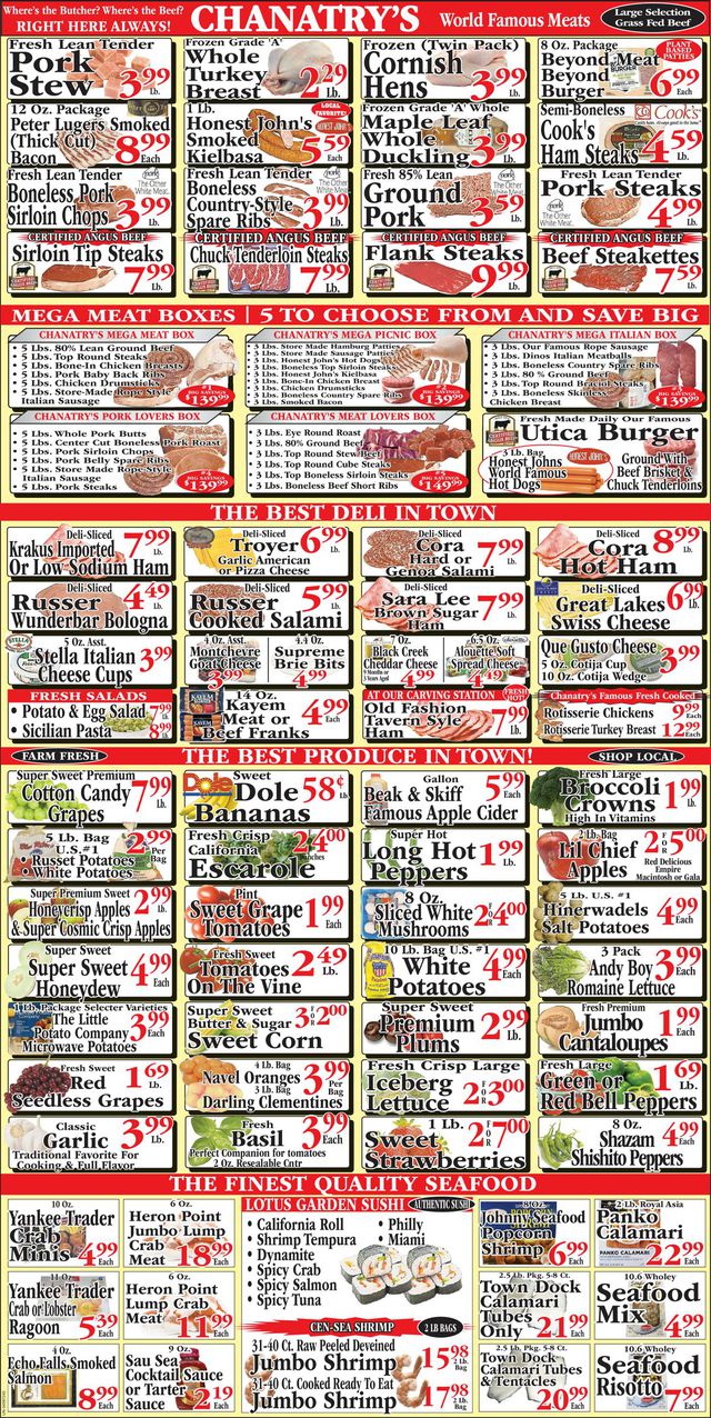 Chanatry's Hometown Market Ad from 04/09/2023