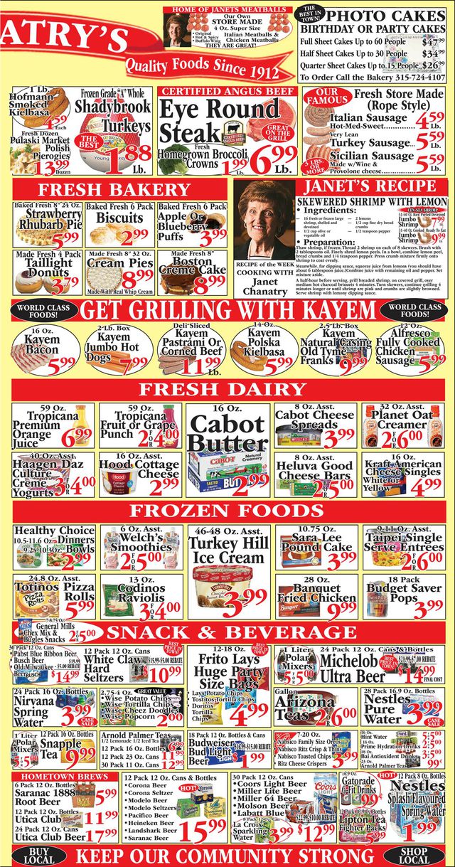 Chanatry's Hometown Market Ad from 07/30/2023