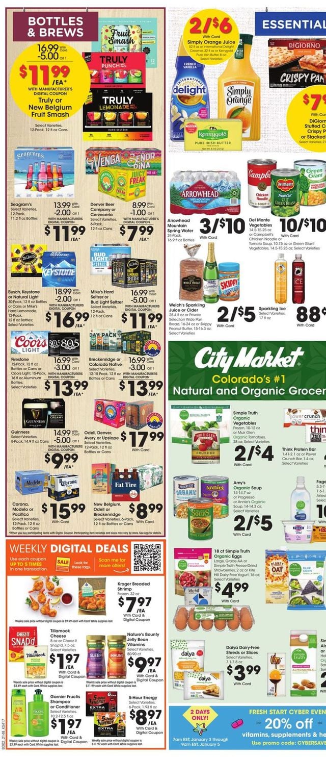 City Market Ad from 12/29/2021