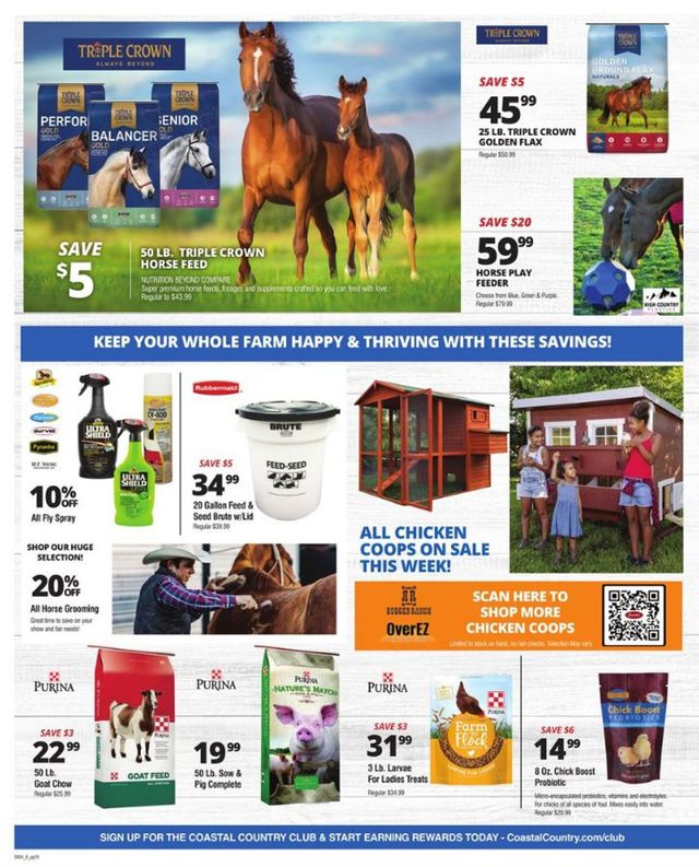 Coastal Farm & Ranch Ad from 05/04/2022