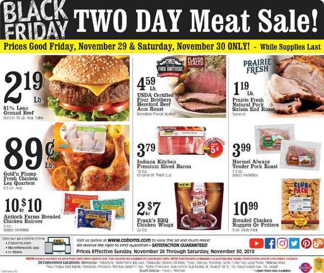 Coborn's Ad from 11/24/2019