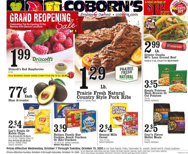 Coborn's Ad from 10/07/2020
