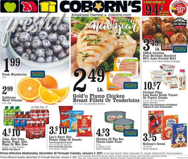 Coborn's Ad from 12/30/2020