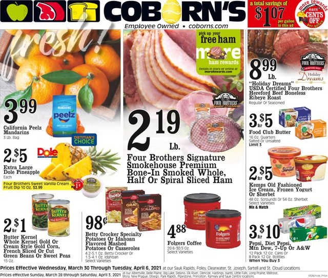 Coborn's Ad from 03/30/2021