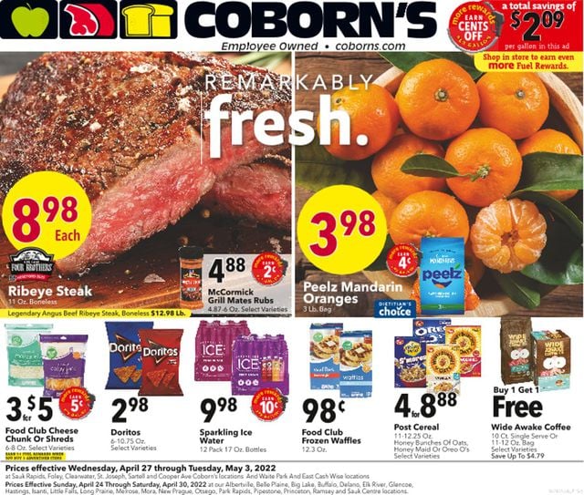 Coborn's Ad from 04/27/2022