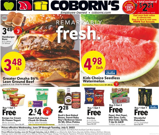 Coborn's Ad from 06/30/2022