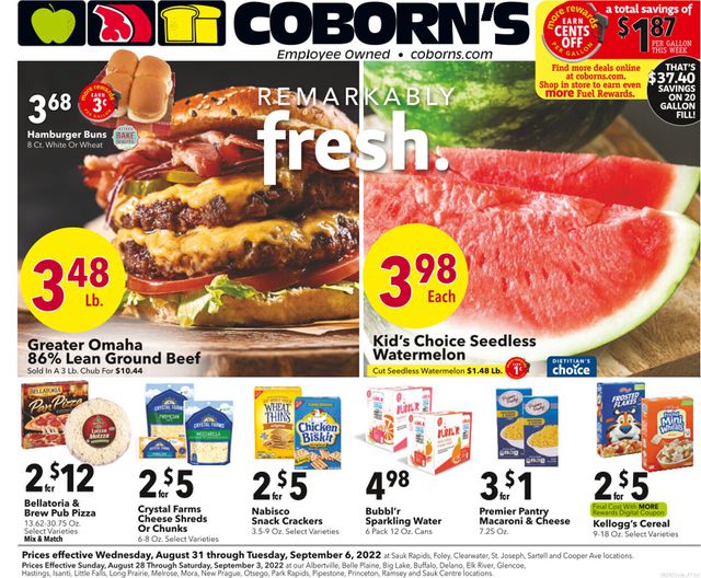 Coborn's Ad from 09/01/2022