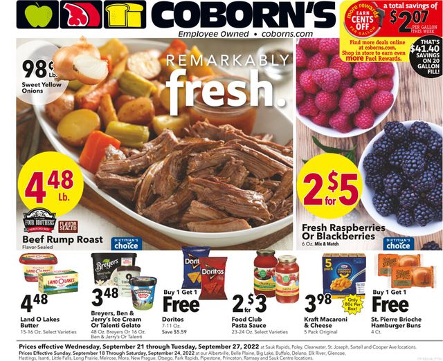 Coborn's Ad from 09/22/2022