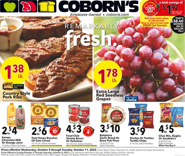 Coborn's Ad from 10/05/2022