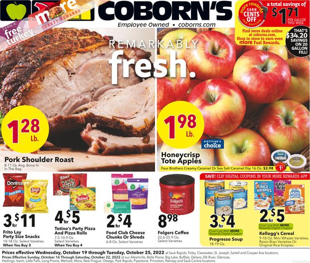 Coborn's Ad from 10/20/2022