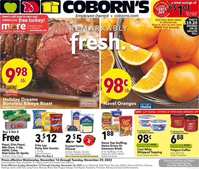 Coborn's Ad from 11/17/2022