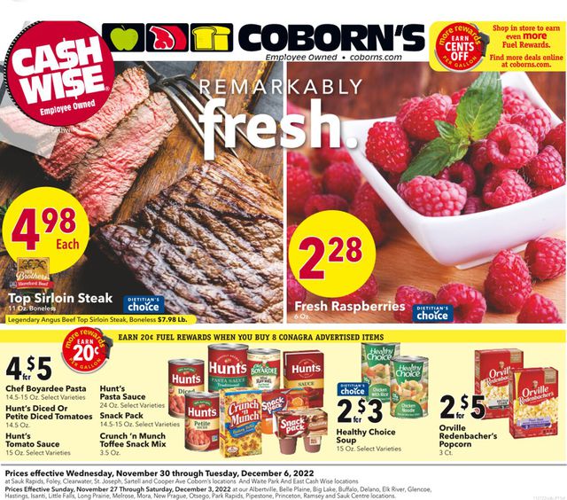 Coborn's Ad from 12/01/2022