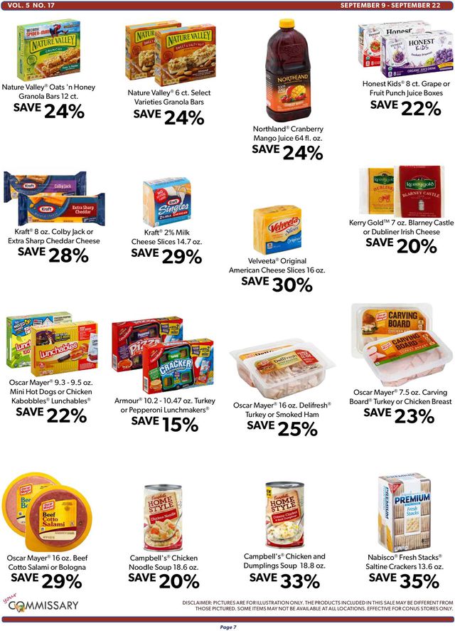 Commissary Ad from 09/09/2019