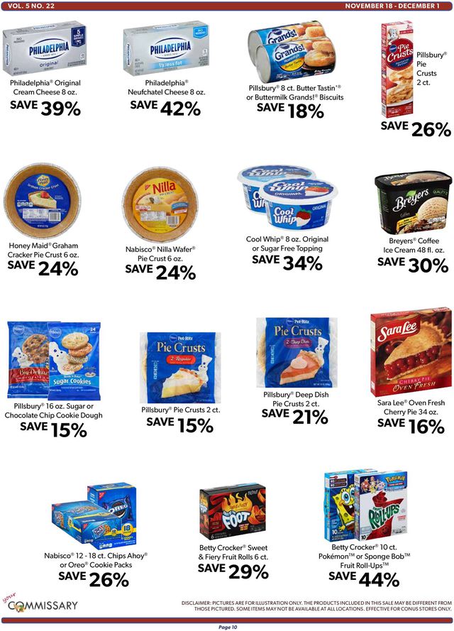 Commissary Ad from 11/18/2019