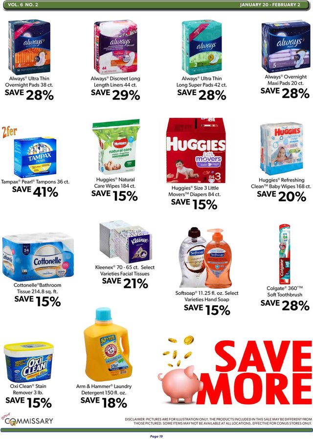 Commissary Ad from 01/20/2020
