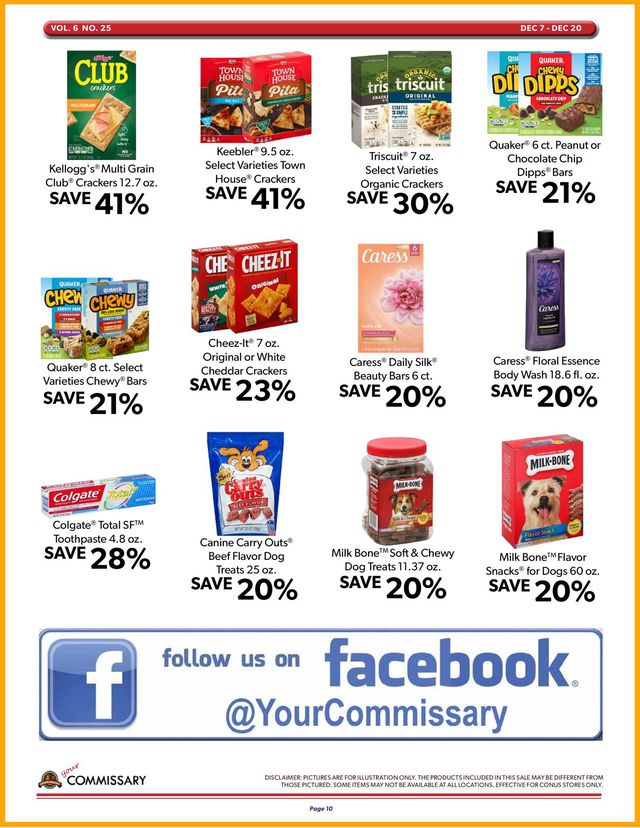 Commissary Ad from 12/07/2020