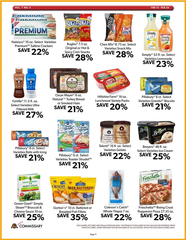 Commissary Ad from 02/15/2021
