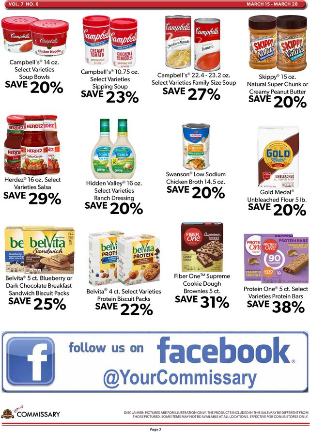 Commissary Ad from 03/15/2021