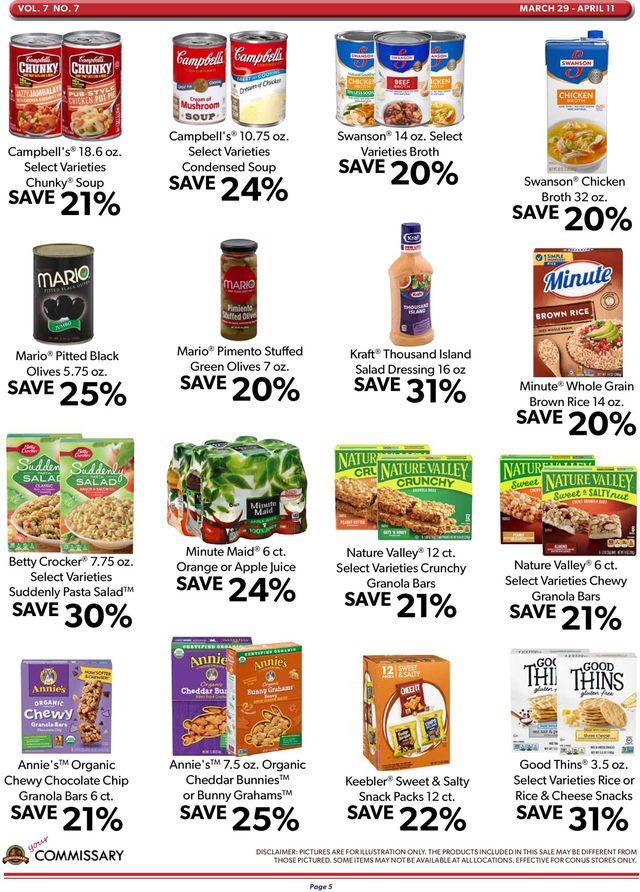 Commissary Ad from 03/29/2021