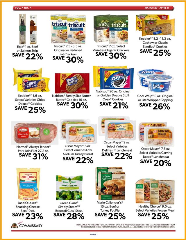 Commissary Ad from 03/29/2021