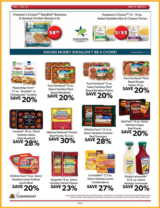 Commissary Ad from 05/10/2021