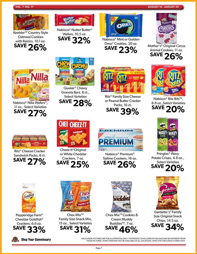 Commissary Ad from 08/16/2021
