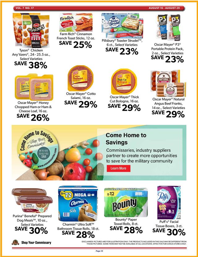 Commissary Ad from 08/16/2021