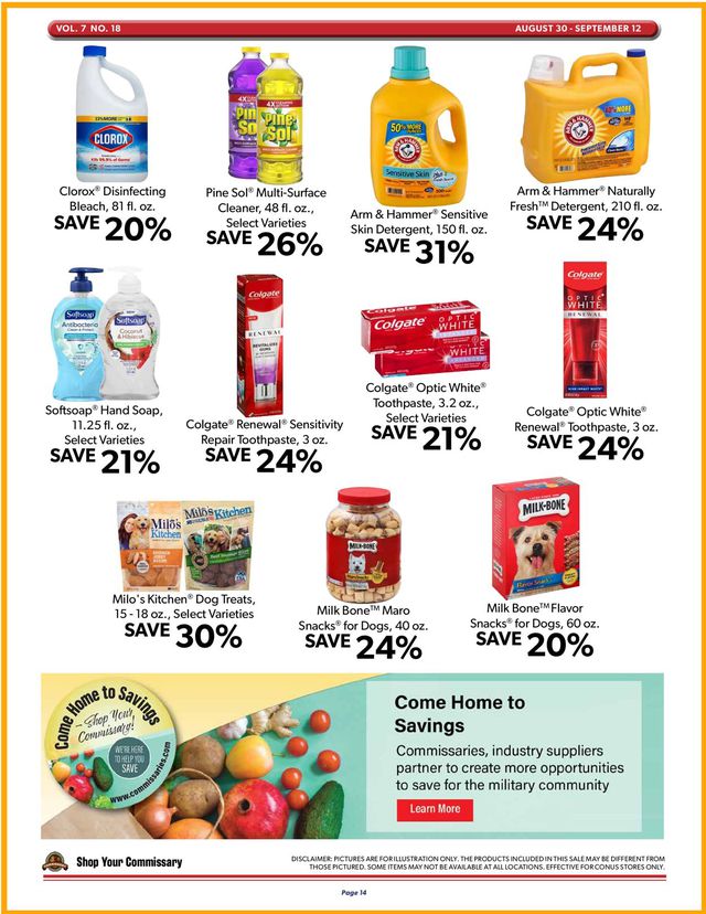Commissary Ad from 08/30/2021